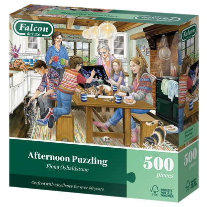 Afternoon Puzzling 500 Piece Jigsaw Puzzle