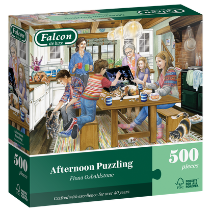 Afternoon Puzzling 500 Piece Jigsaw Puzzle