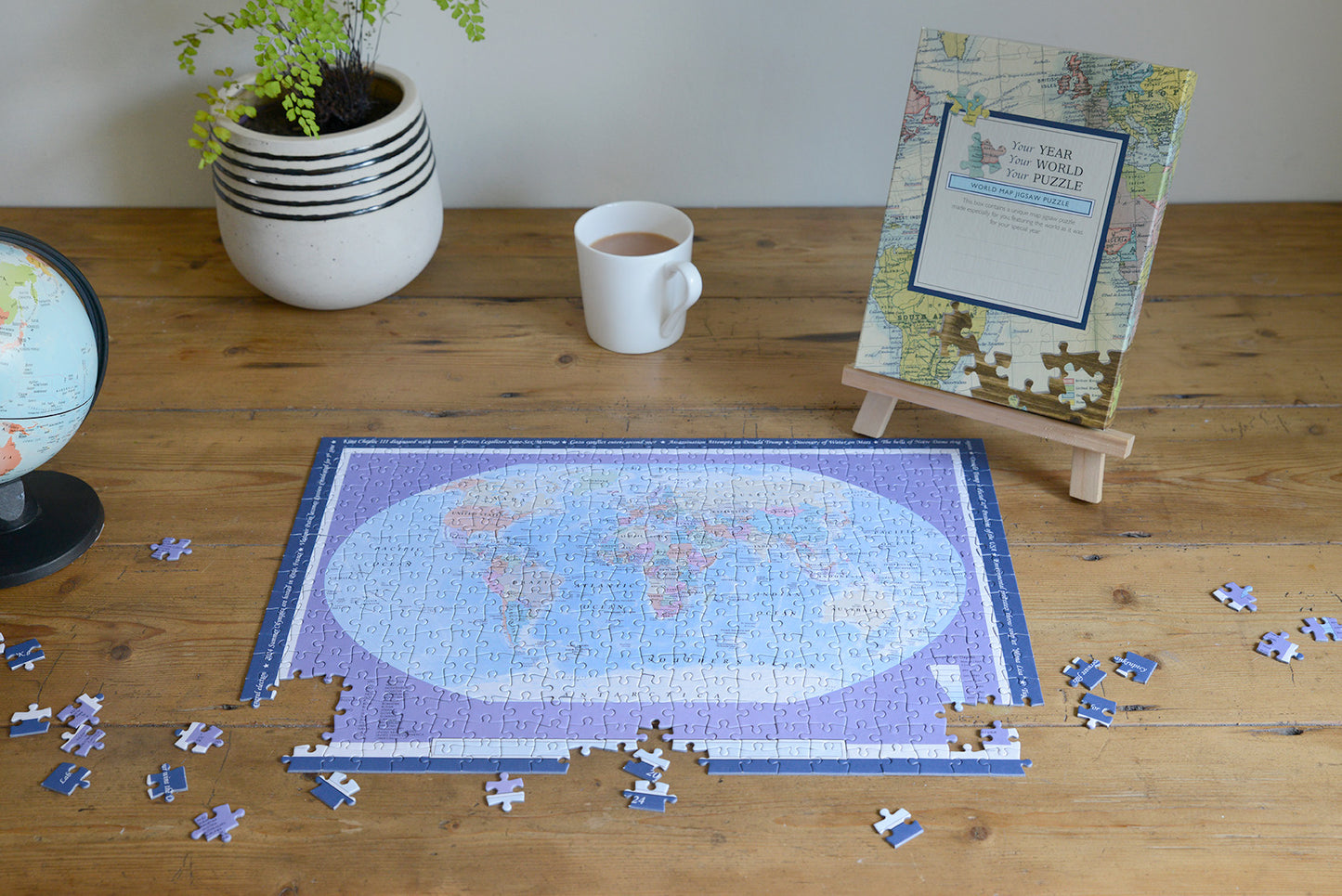 Personalised World Map 400 Piece Puzzle