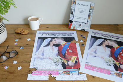 Personalised "The Telegraph" Front Page 400 Piece Jigsaw Puzzle