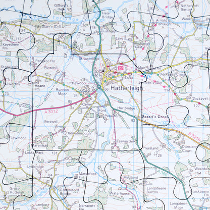 Hometown Topographic 100 Piece Map Jigsaw Puzzle