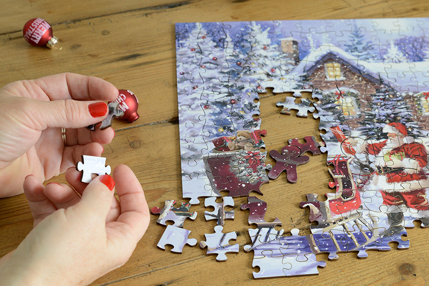 Santa's Visit 300 Piece Wooden Jigsaw