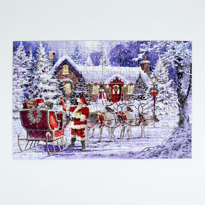 Santa's Visit 300 Piece Wooden Jigsaw