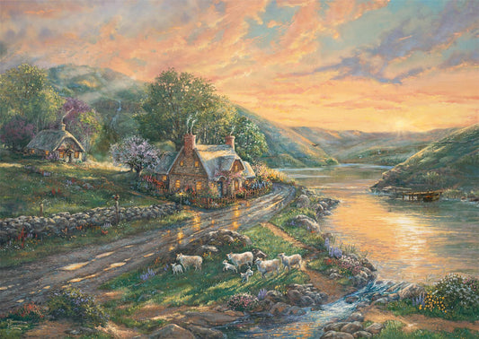 Thomas Kinkade: Daybreak in Emerald Valley 1000 Piece Jigsaw Puzzle