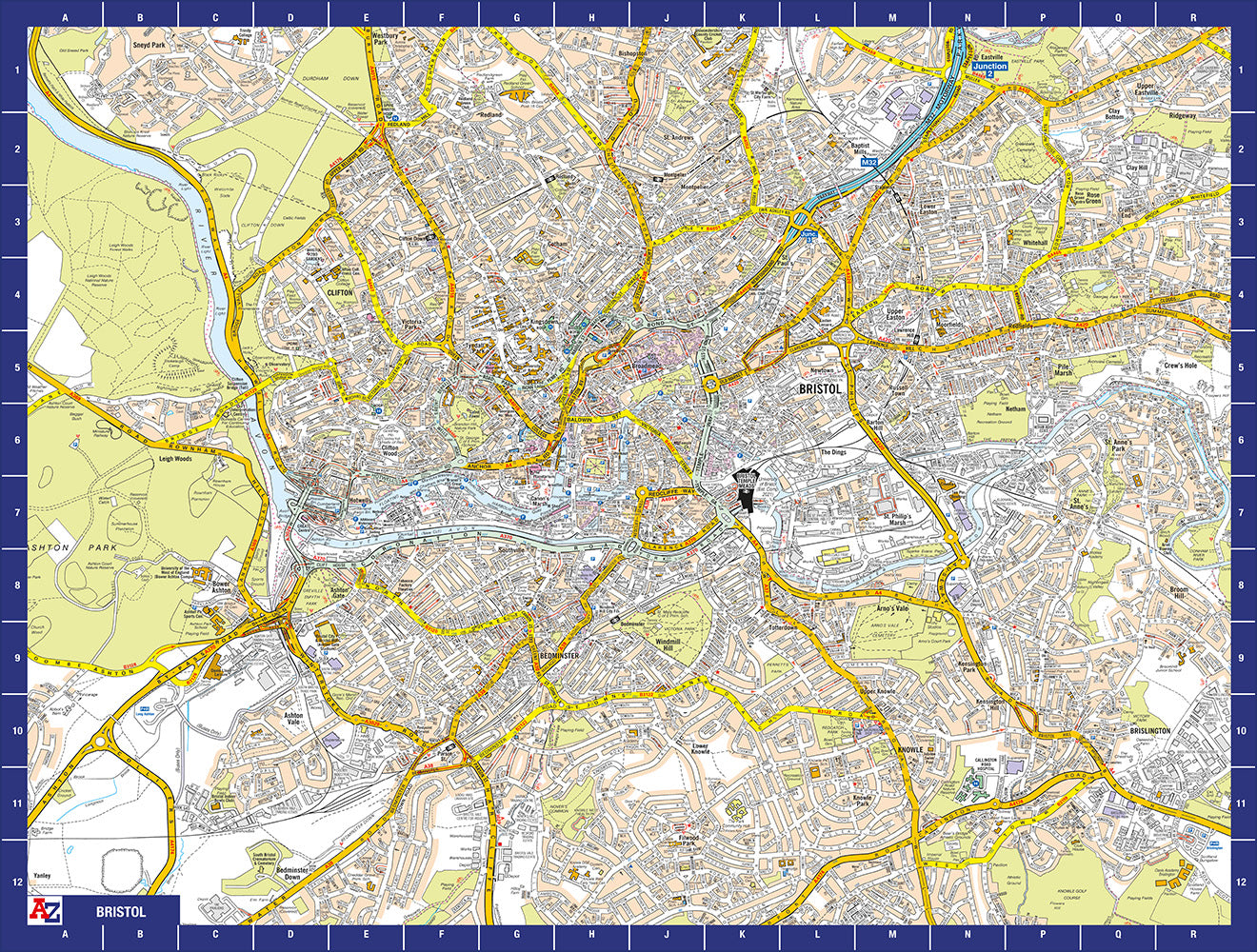 A to Z Map of Bristol 1000 Piece Jigsaw