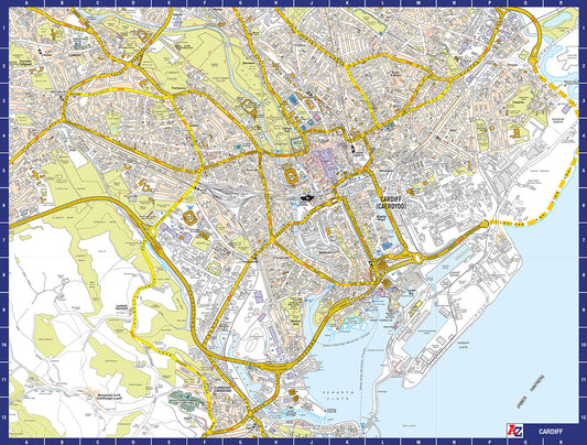 A to Z Map of  Cardiff 1000 Piece Jigsaw