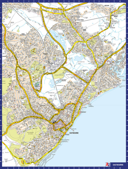 A to Z Map of  Eastbourne 1000 Piece Jigsaw