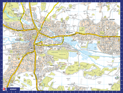 A to Z Map of Newbury 1000 Piece Jigsaw