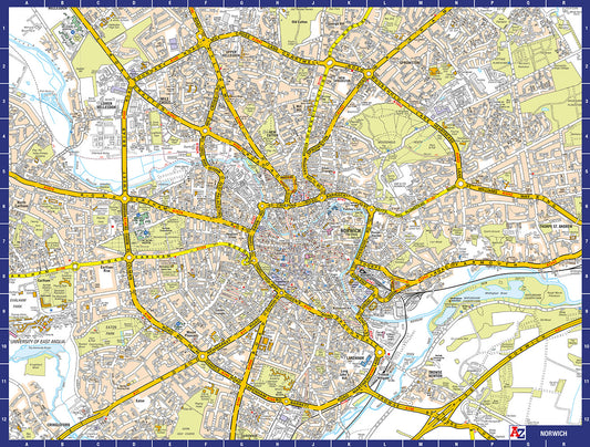 A to Z Map of  Norwich 1000 Piece Jigsaw