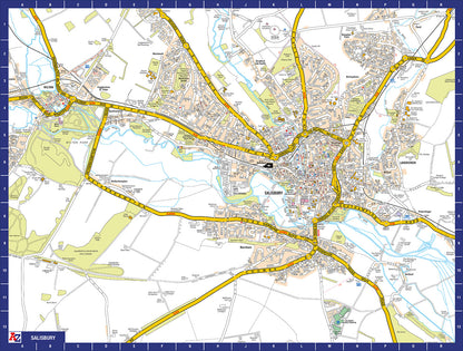 A to Z Map of Salisbury 1000 Piece Jigsaw