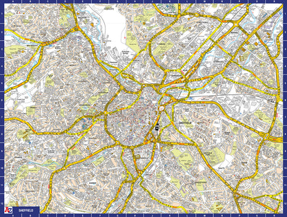 A to Z Map of  Sheffield 1000 Piece Jigsaw