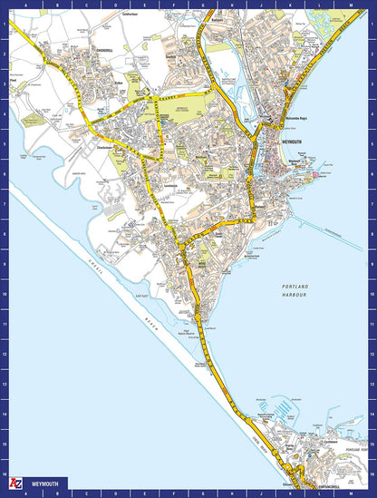 A to Z Map of  Weymouth 1000 Piece Jigsaw