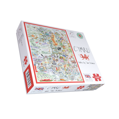 Tim Bulmer Map of Wales - 1000 Piece Jigsaw Puzzle