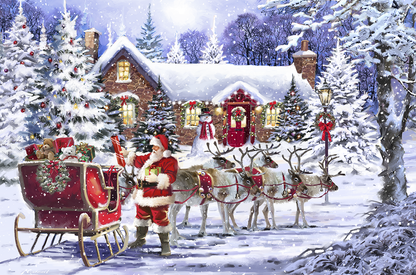 Santa's Visit 300 Piece Wooden Jigsaw