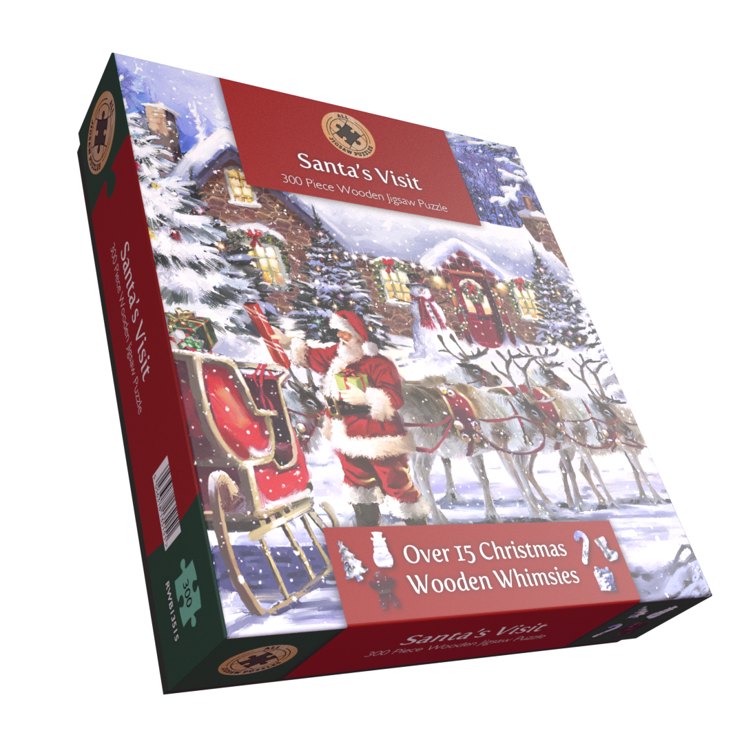 Santa's Visit 300 Piece Wooden Jigsaw