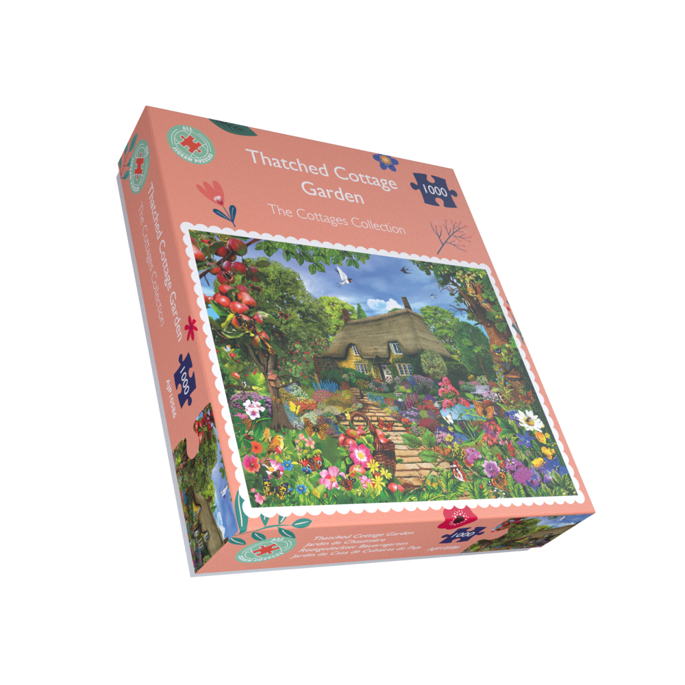 Thatched Cottage Garden 1000 or 500 Piece Jigsaw Puzzles