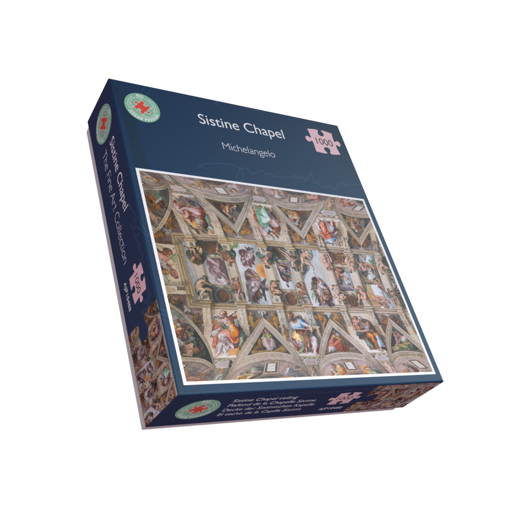 Sistine Chapel Ceiling by Michelangelo Jigsaw Puzzle - 1000 or 500 Pieces