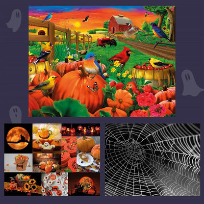 Happy Halloween 3 x 1000 Piece Jigsaw Puzzle Bundle