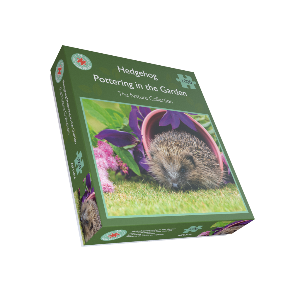 Hedgehog Pottering In The Garden 1000 Piece Jigsaw