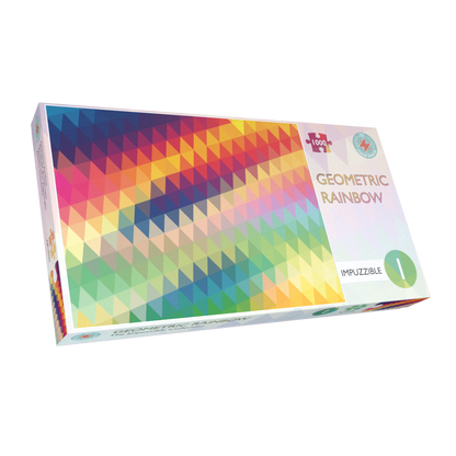 Geometric Rainbow - Impuzzible No.1 - 1000 Piece Jigsaw Puzzle