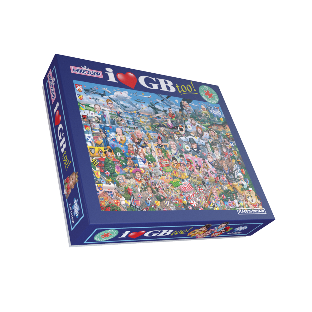 Mike Jupp I Love GB Too! 1000 Piece Jigsaw Puzzle