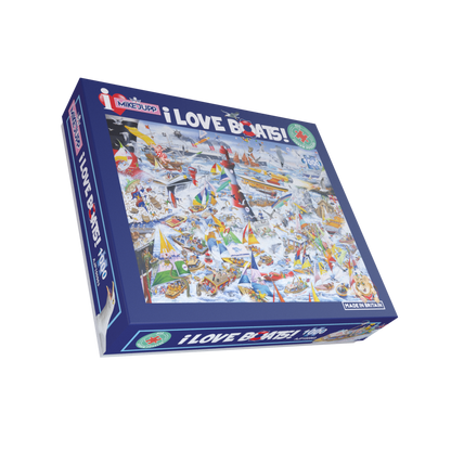 Mike Jupp I Love Boats 1000 Piece Jigsaw Puzzle