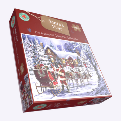 Santa's Visit 1000 Piece Jigsaw Puzzle