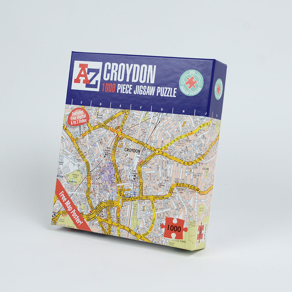 A to Z Map of Croydon 1000 Piece Jigsaw