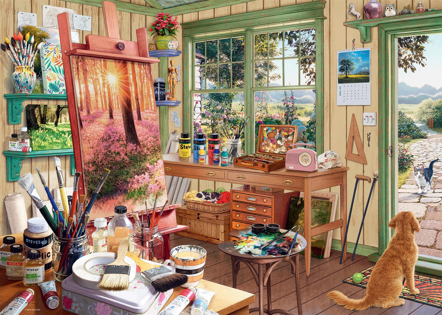 The Artist's Shed My Haven No. 11 1000 Piece Jigsaw Puzzle