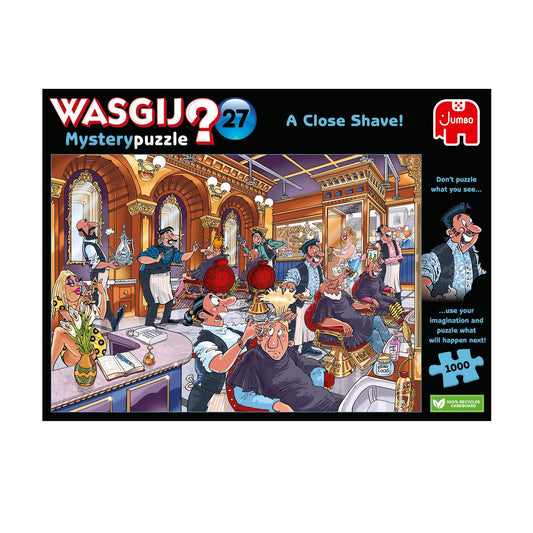 PRE-ORDER Wasgij Mystery 27 A Close Shave!  1000 Piece Jigsaw Puzzle