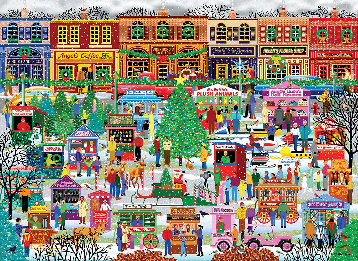 Downtown Holiday Festival 500 Piece Jigsaw Puzzle