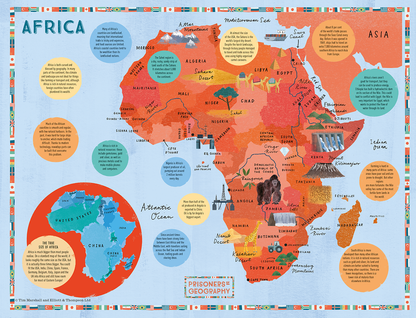 Prisoners of Geography Africa Map 500 Piece Jigsaw Puzzle