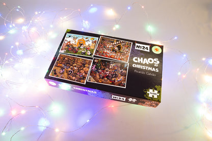 Chaos Christmas 4 x 500 Piece Jigsaw puzzle Set