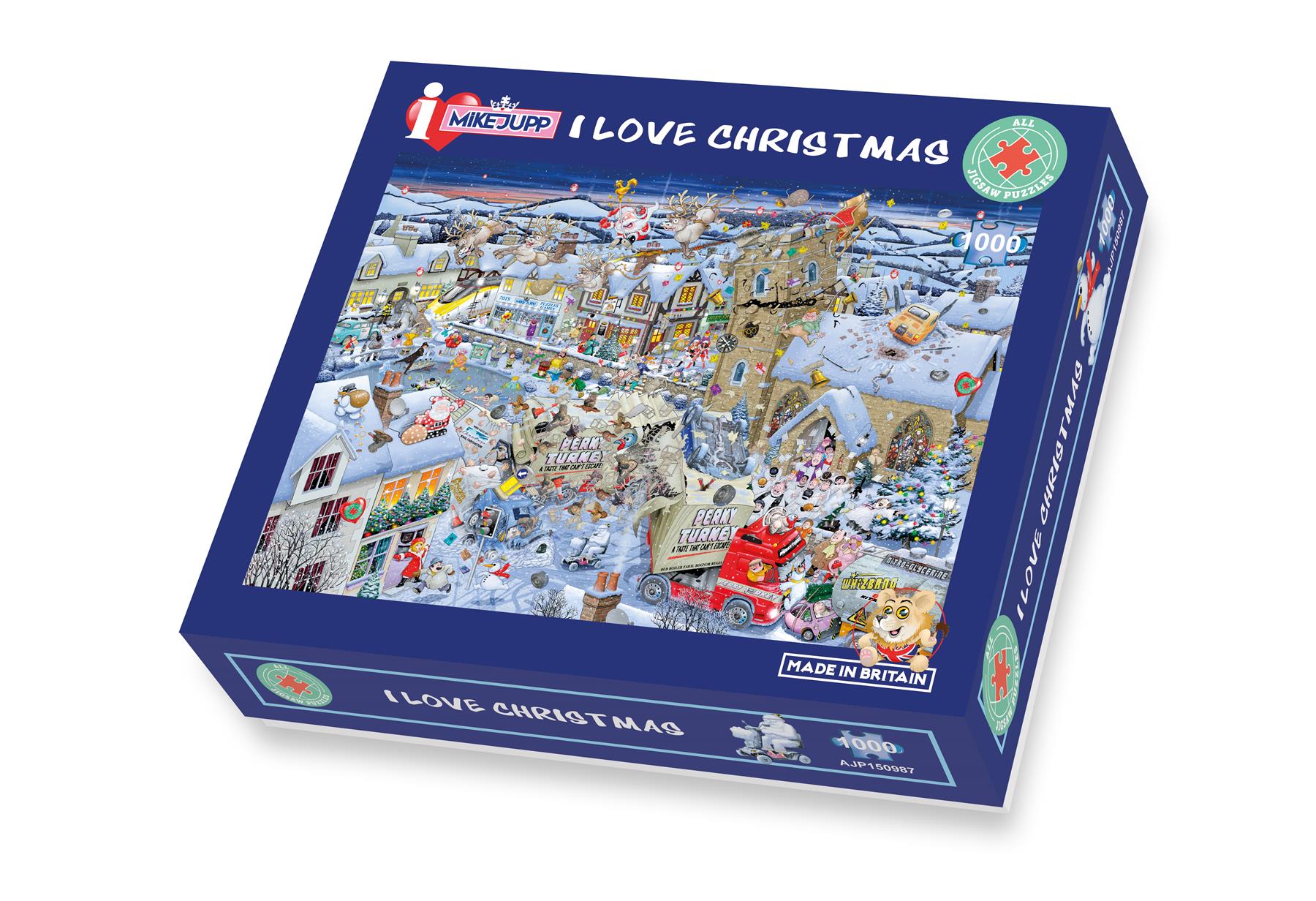 Mike Jupp I Love Christmas 1000 Piece Jigsaw Puzzle