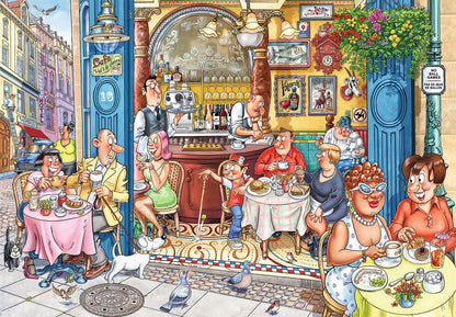  Wasgij 'Mystery 18 Grabbing A Quick Bite 1000 Piece Jigsaw Puzzle