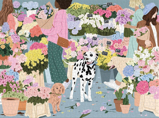 Flower Market 1000 Piece Jigsaw Puzzle